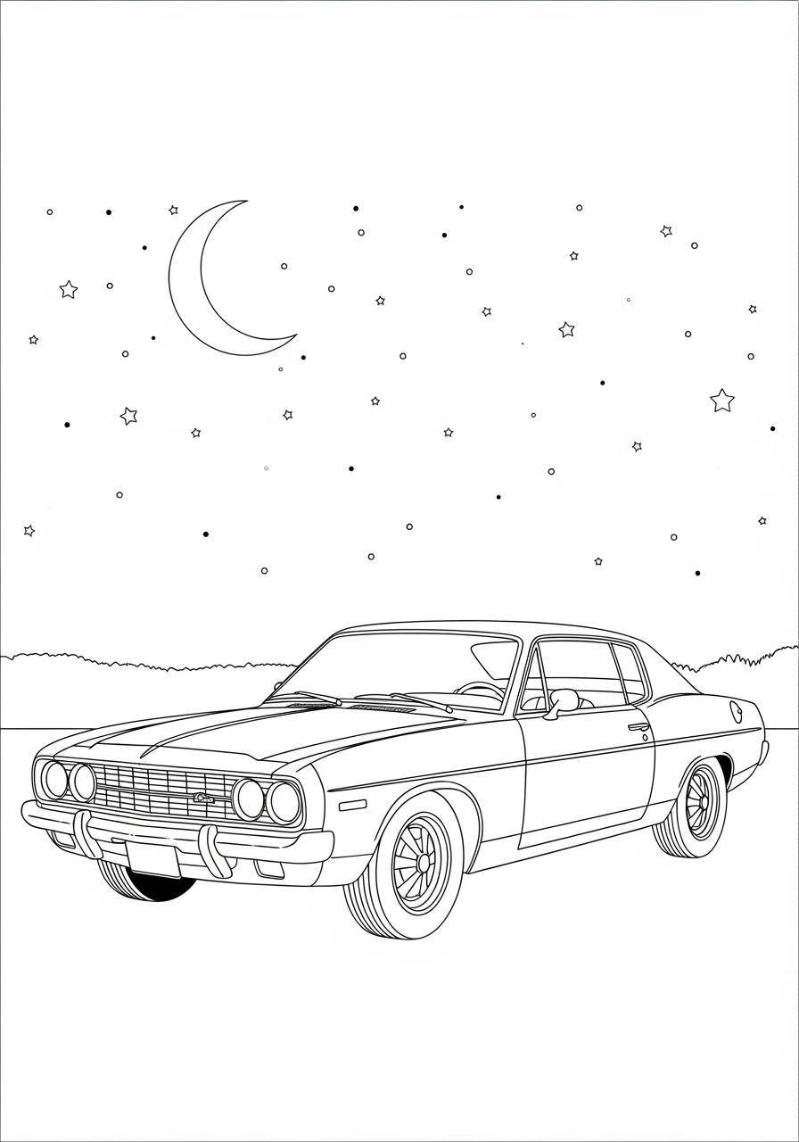 Coloriage Cars coupé classique
