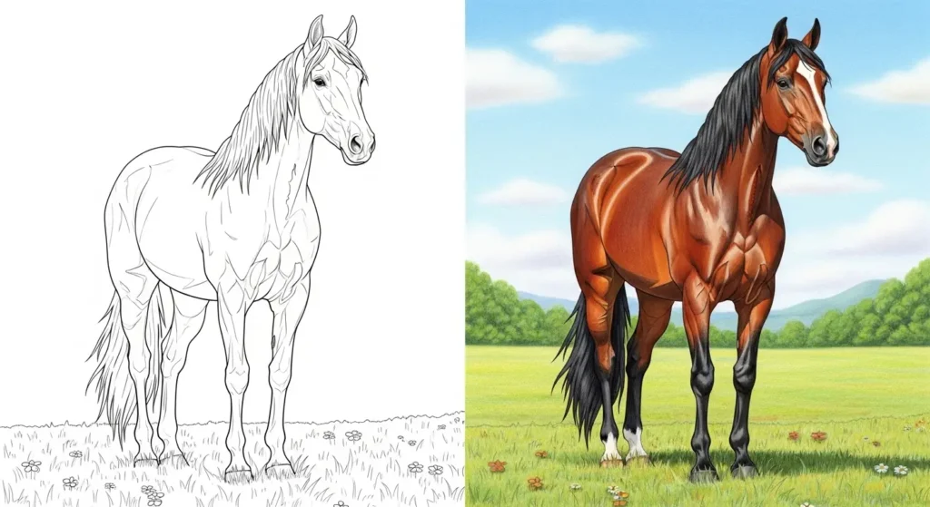 Coloriage Cheval Coloriage