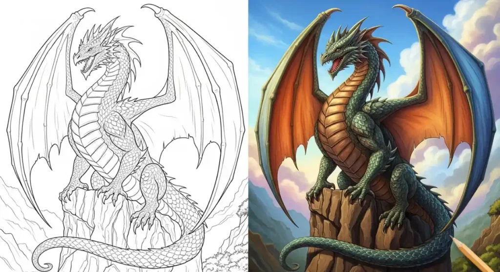 Coloriage Dragon Coloriage