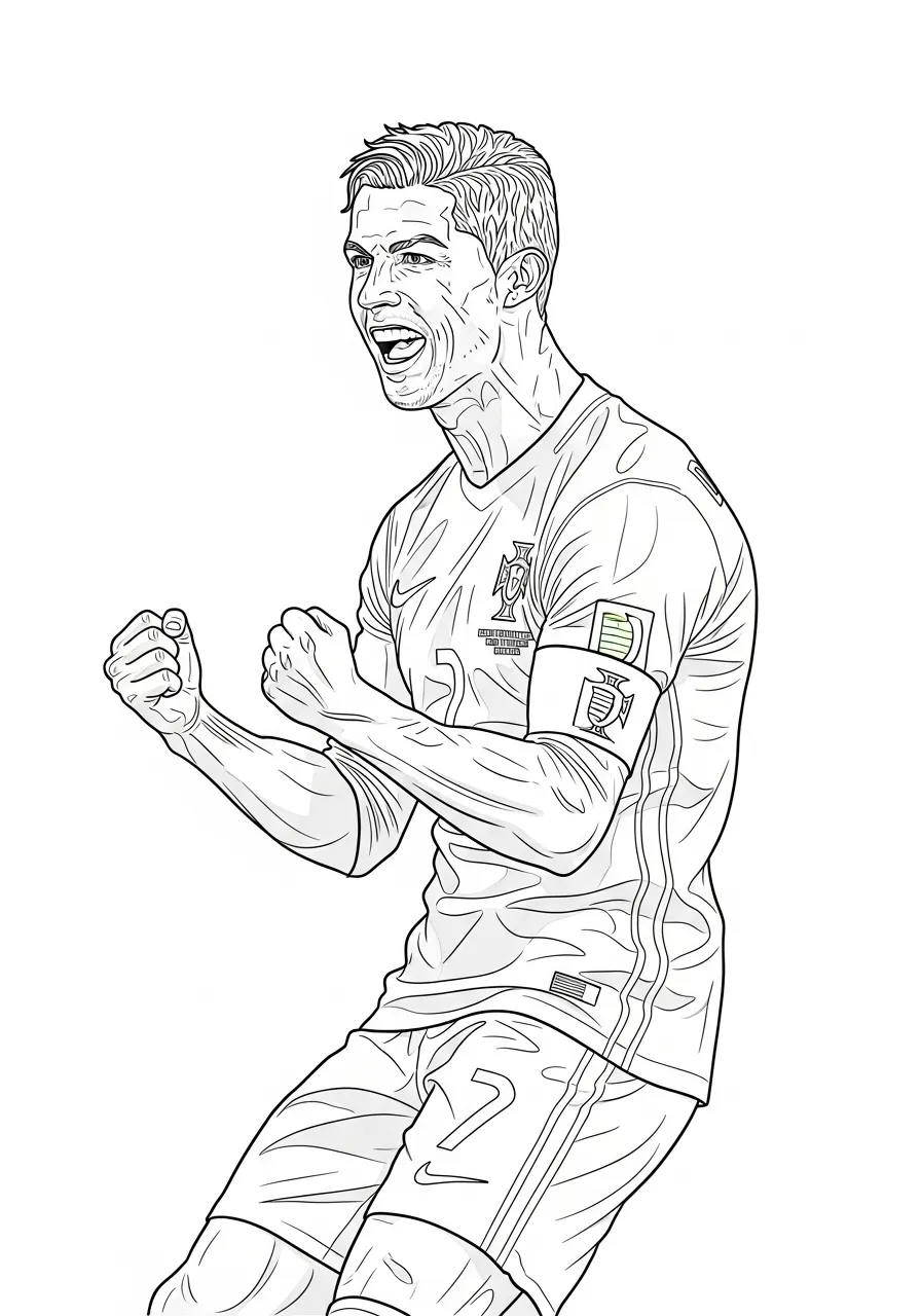 Cristiano Ronaldo célèbre son but