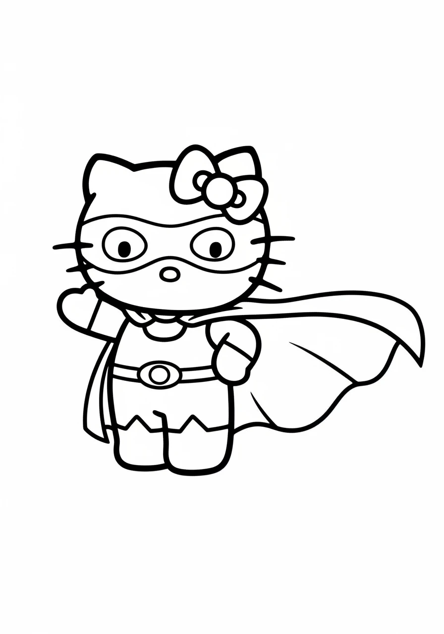 Hello Kitty en super-héroïne