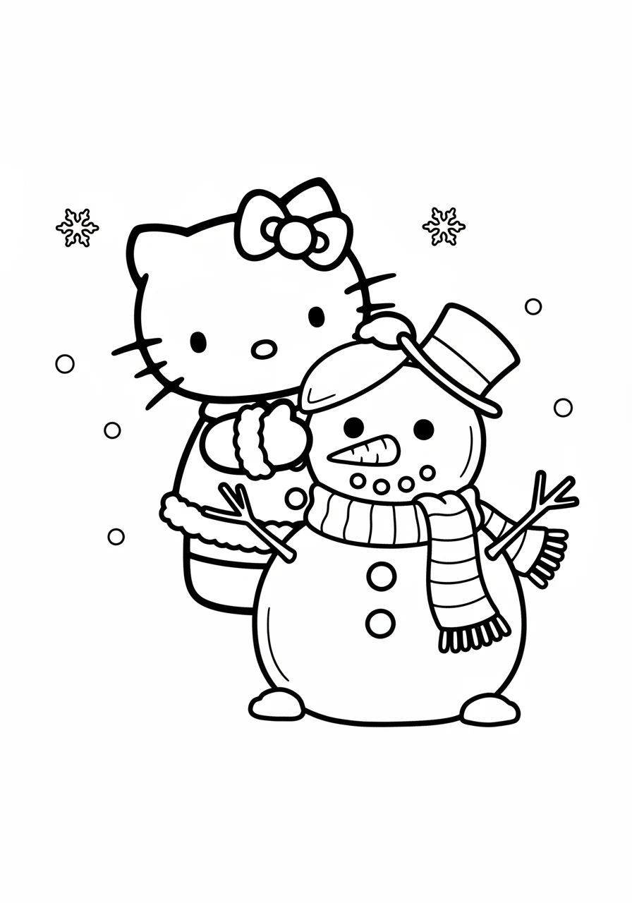 Hello Kitty et son bonhomme