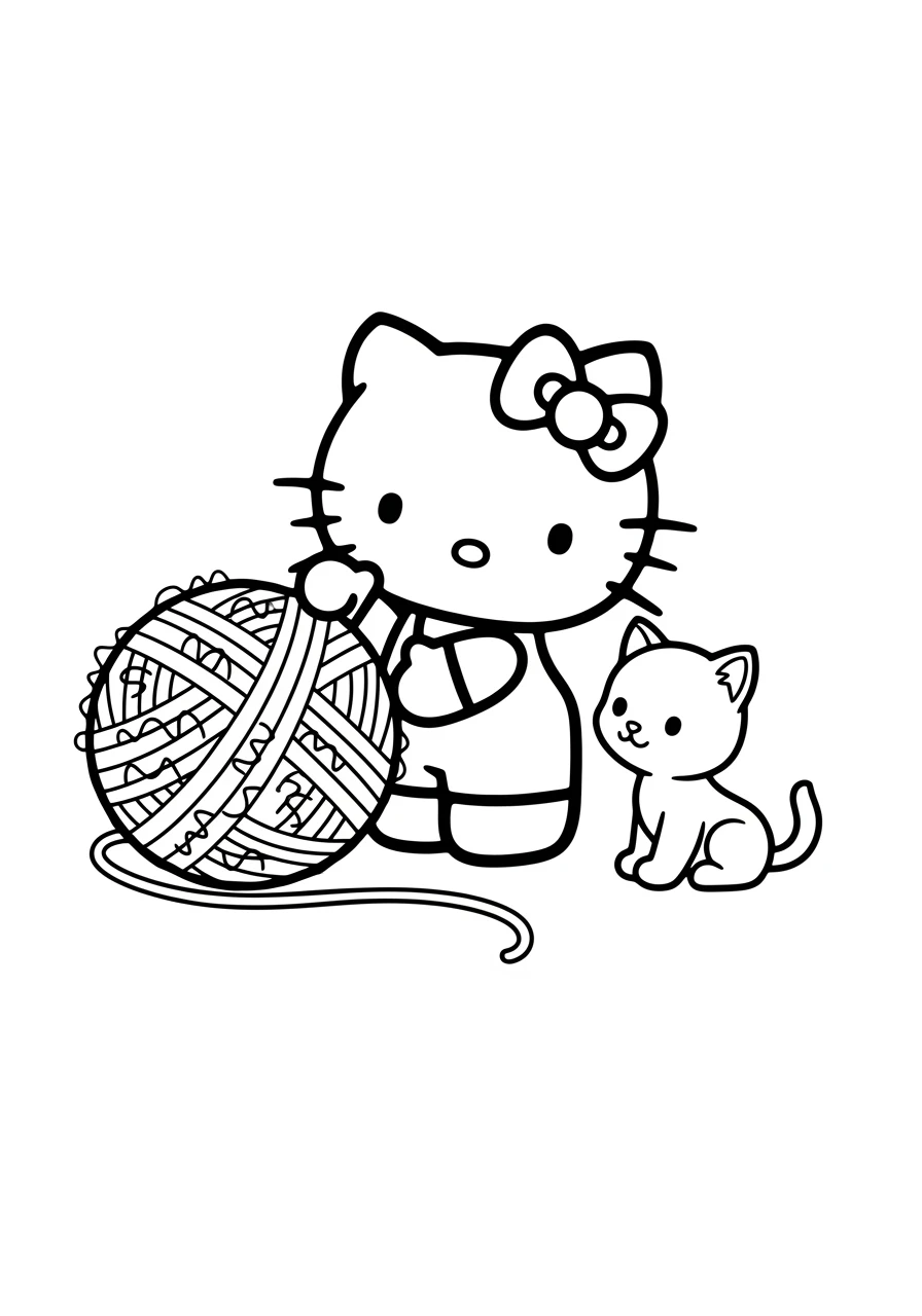 Hello Kitty et son chaton