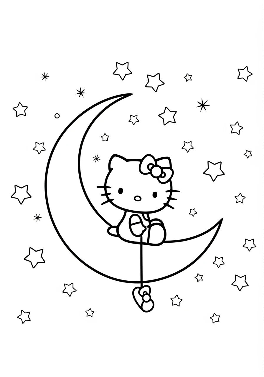 Hello Kitty sur la lune