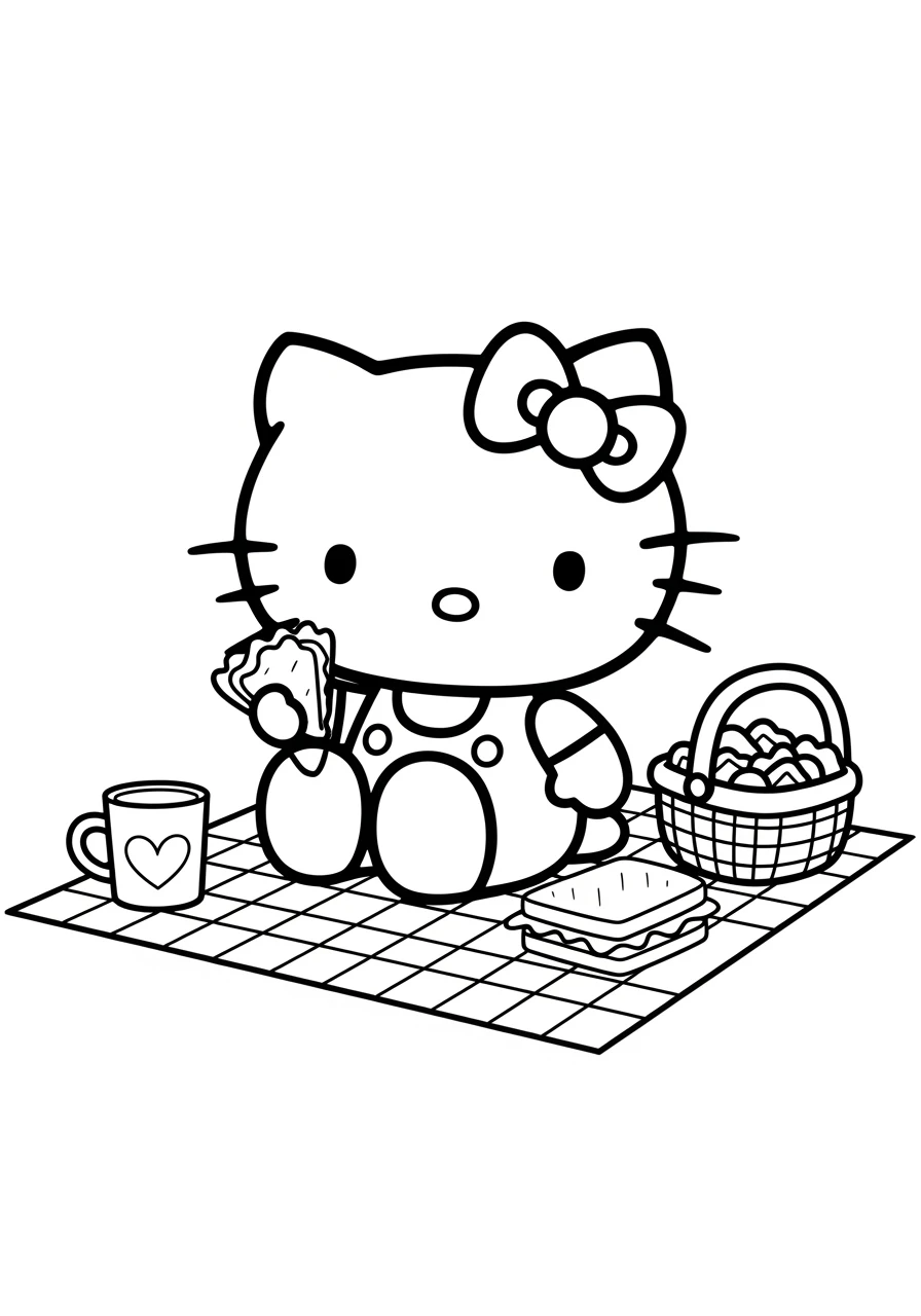 Pique-nique de Hello Kitty