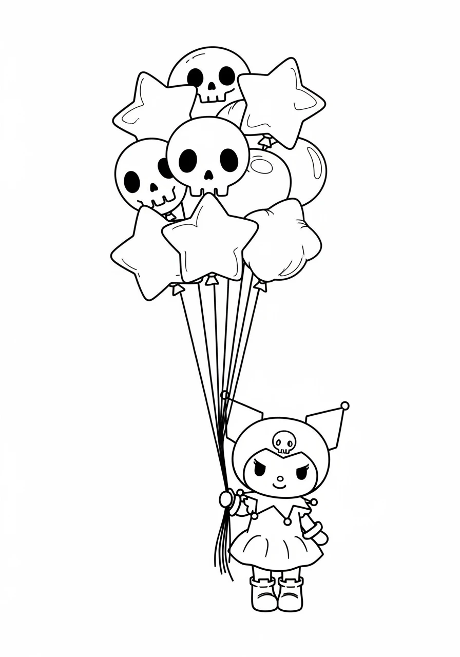 Kuromi et ses ballons