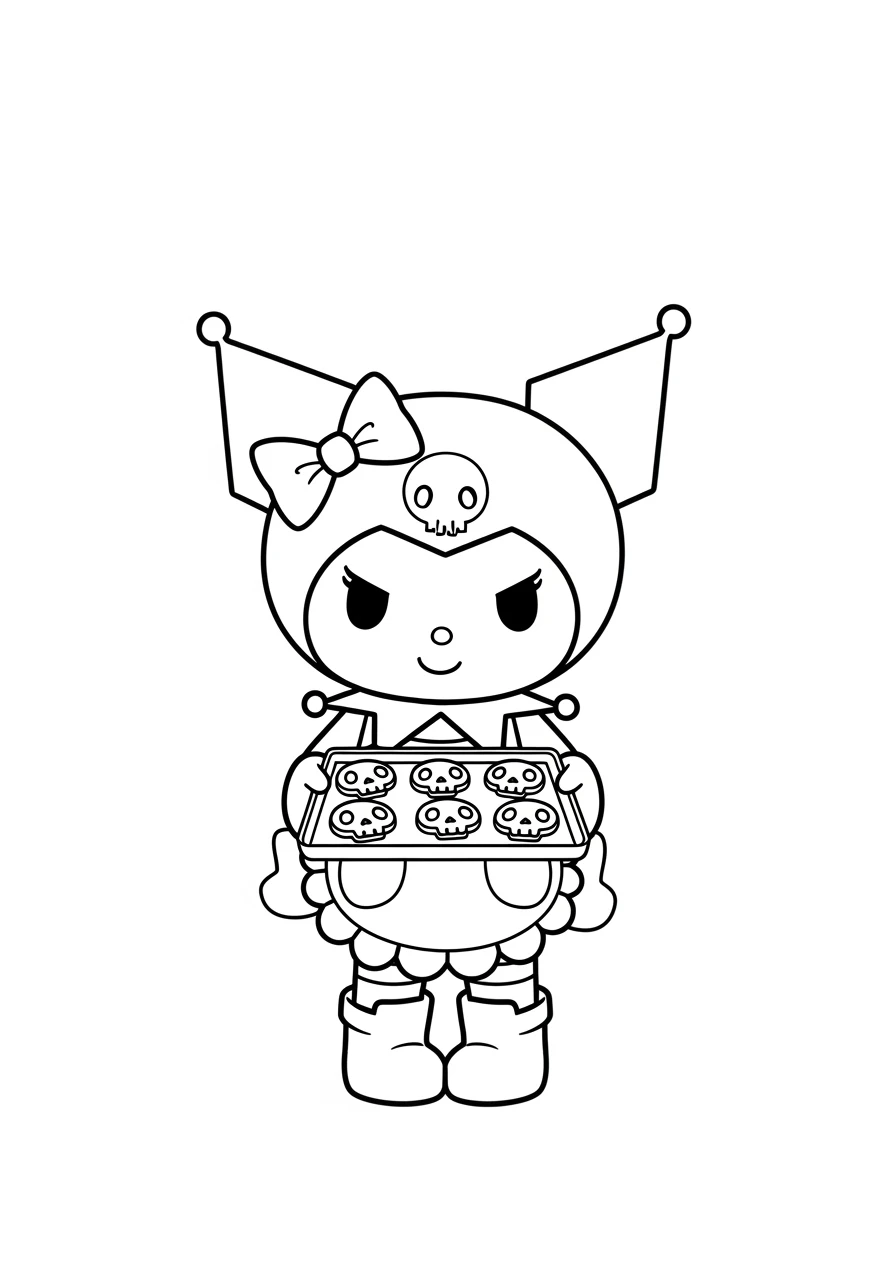 Kuromi prépare des biscuits