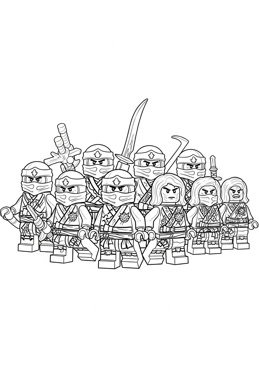 Les ninjas Lego Ninjago