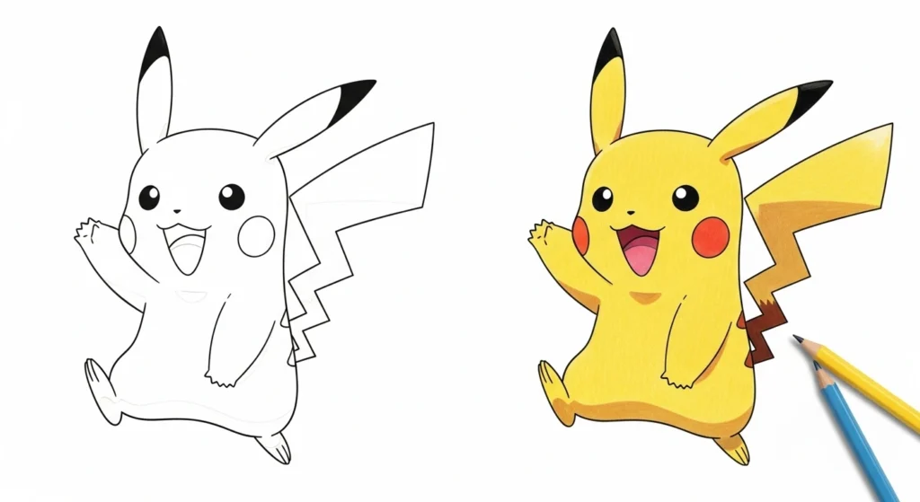 Coloriage Pikachu Coloriage