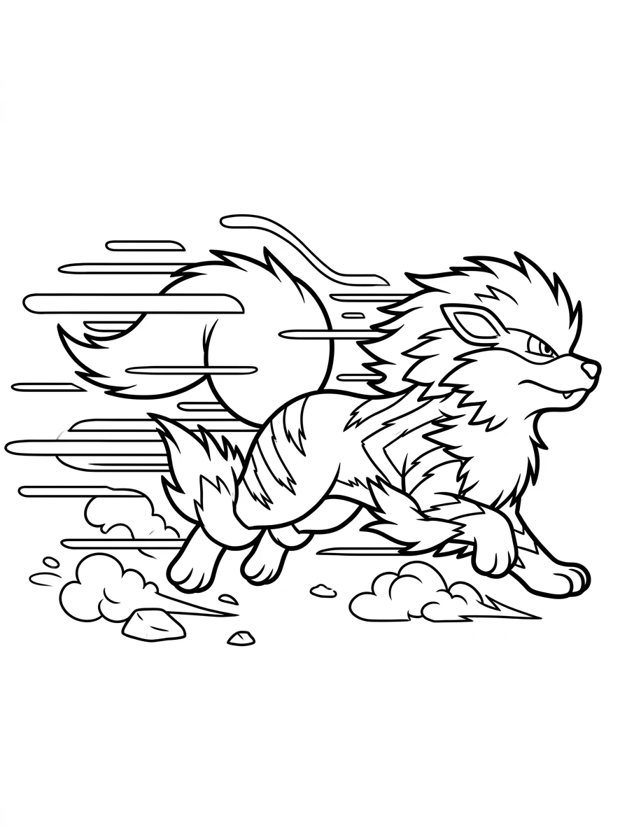 Arcanin en pleine course