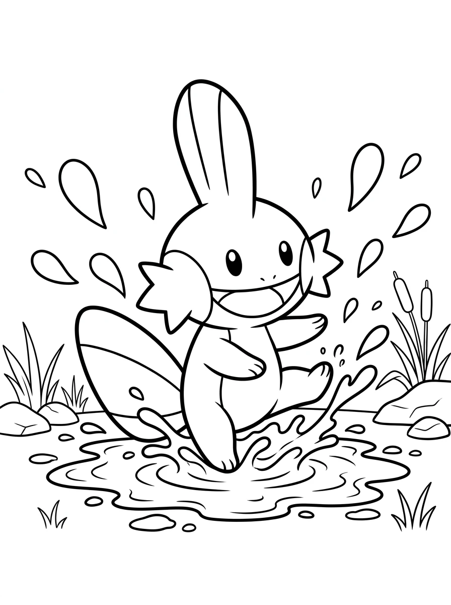 Gobou saute dans l'eau