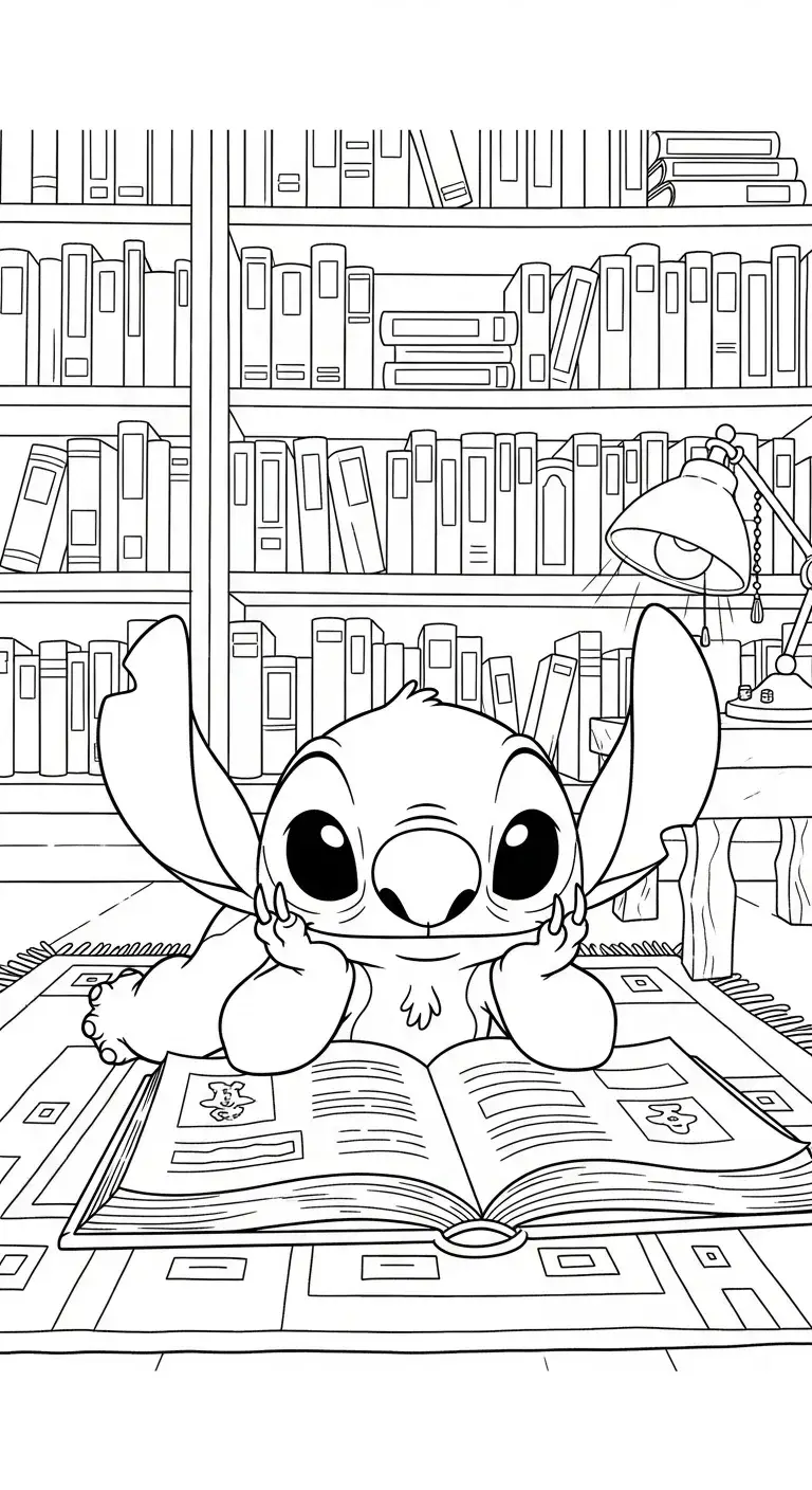 Stitch mange une glace