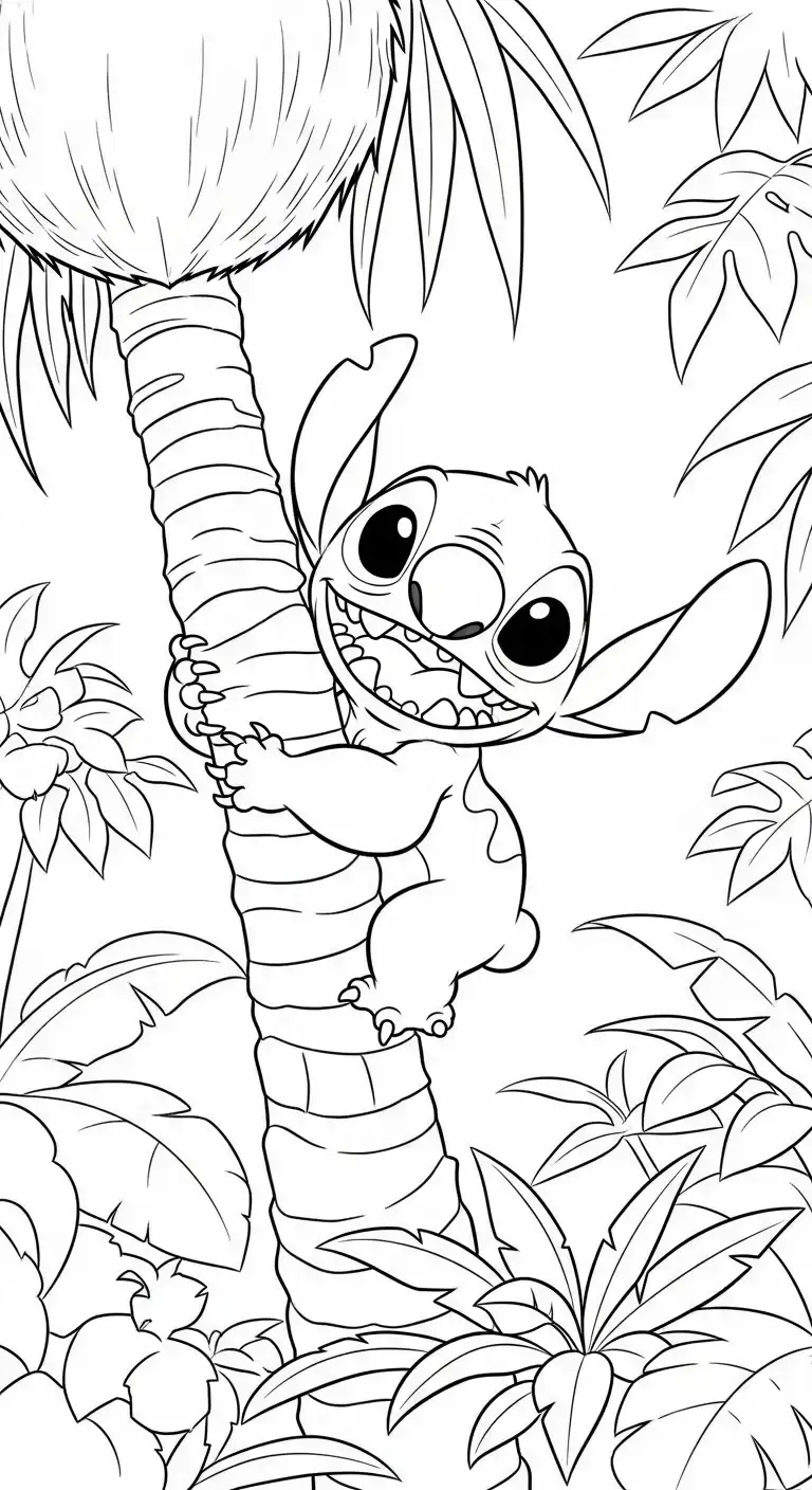 Stitch mangeant une glace