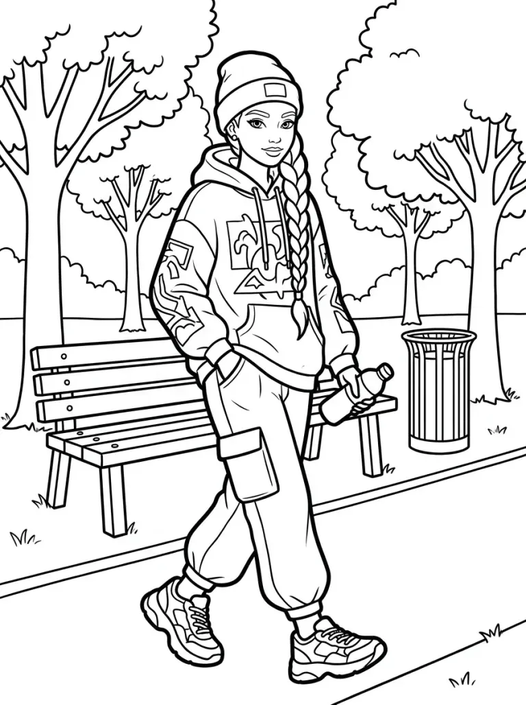 Coloriage Huntrix de Rumi