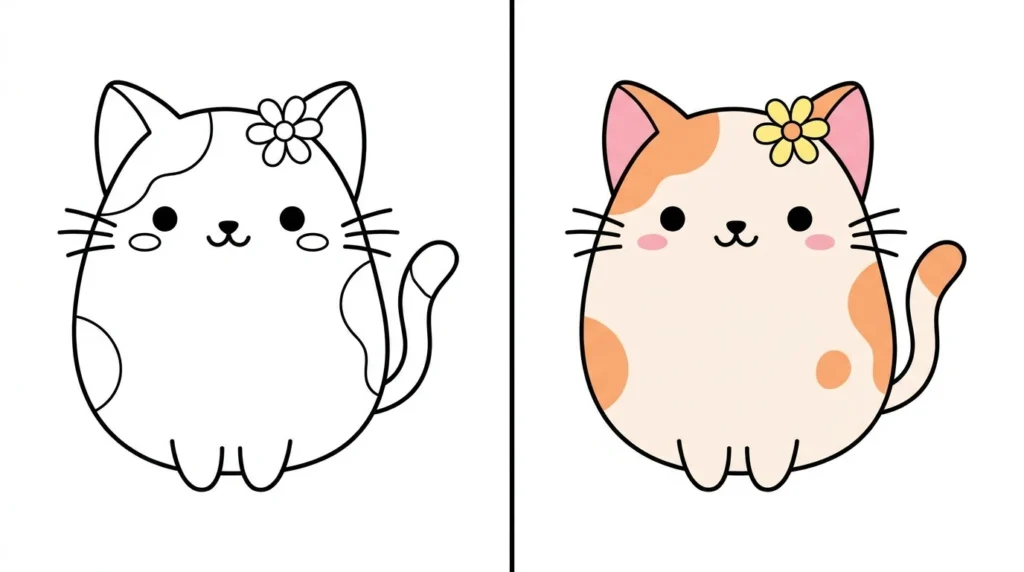 Coloriage Kawaii Coloriage