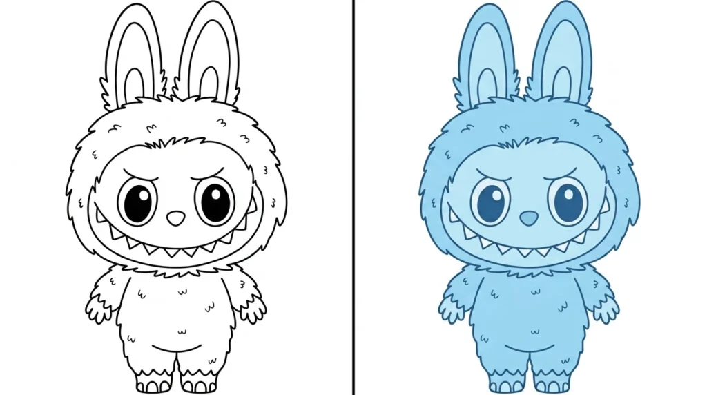 Coloriage Labubu Coloriage