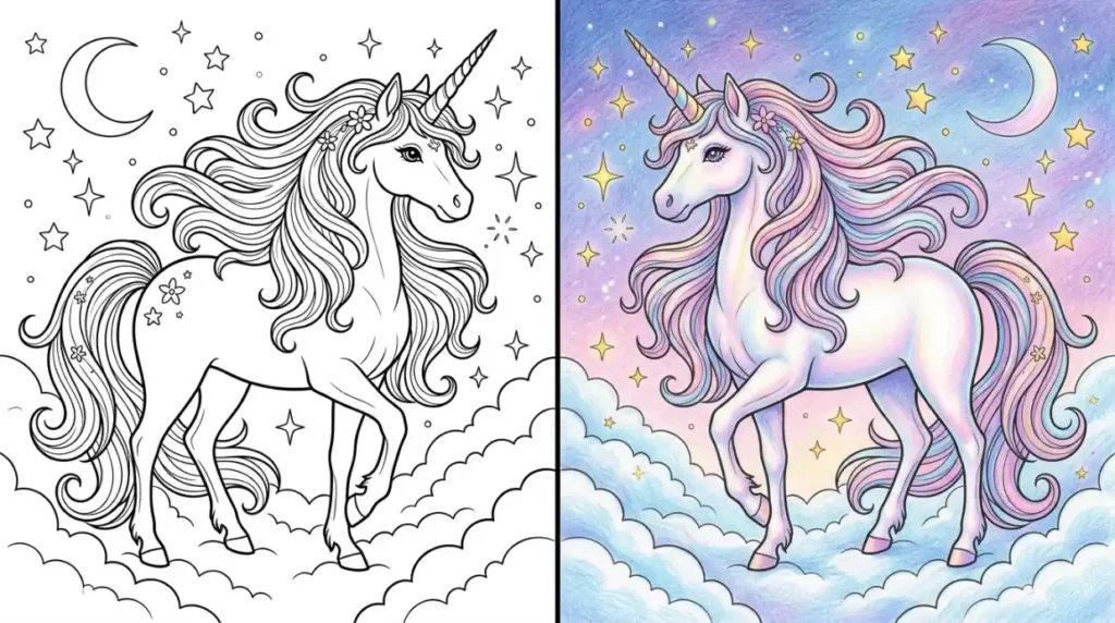 Coloriage Licorne Coloriage