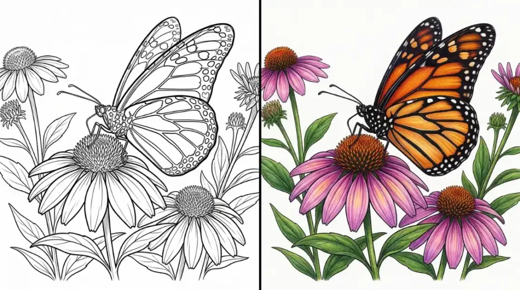 papillon coloriage Coloriage