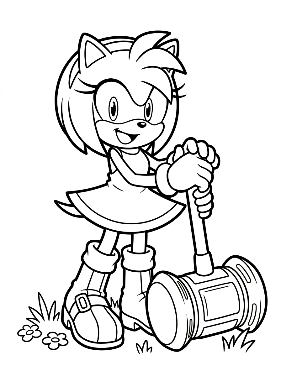 Amy Rose et son marteau