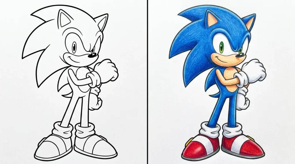 Coloriage Sonic Coloriage