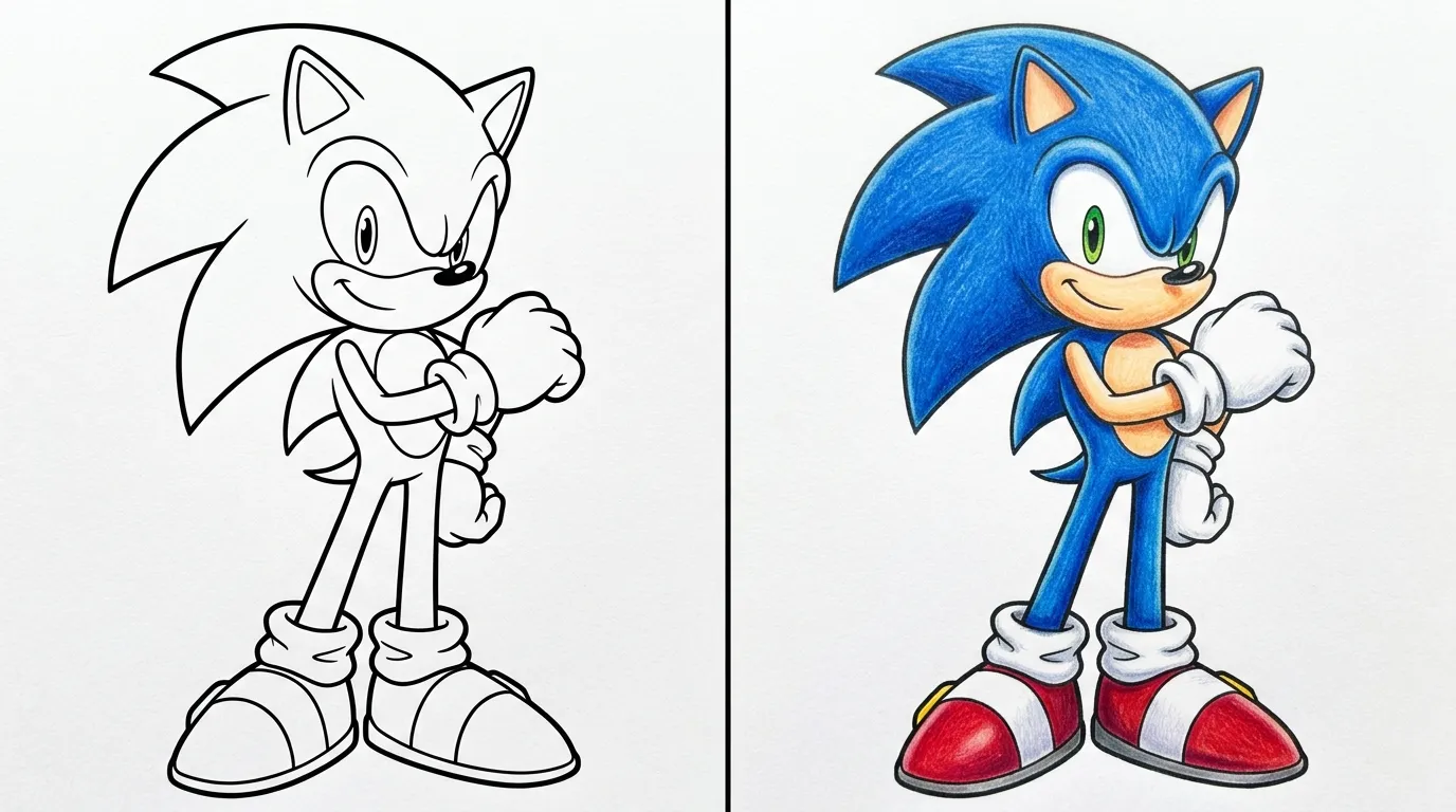 Image à la une de Coloriage Sonic
