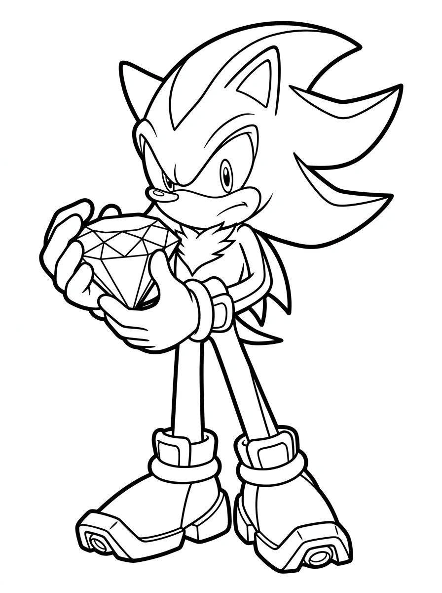 Shadow et la Chaos Emerald