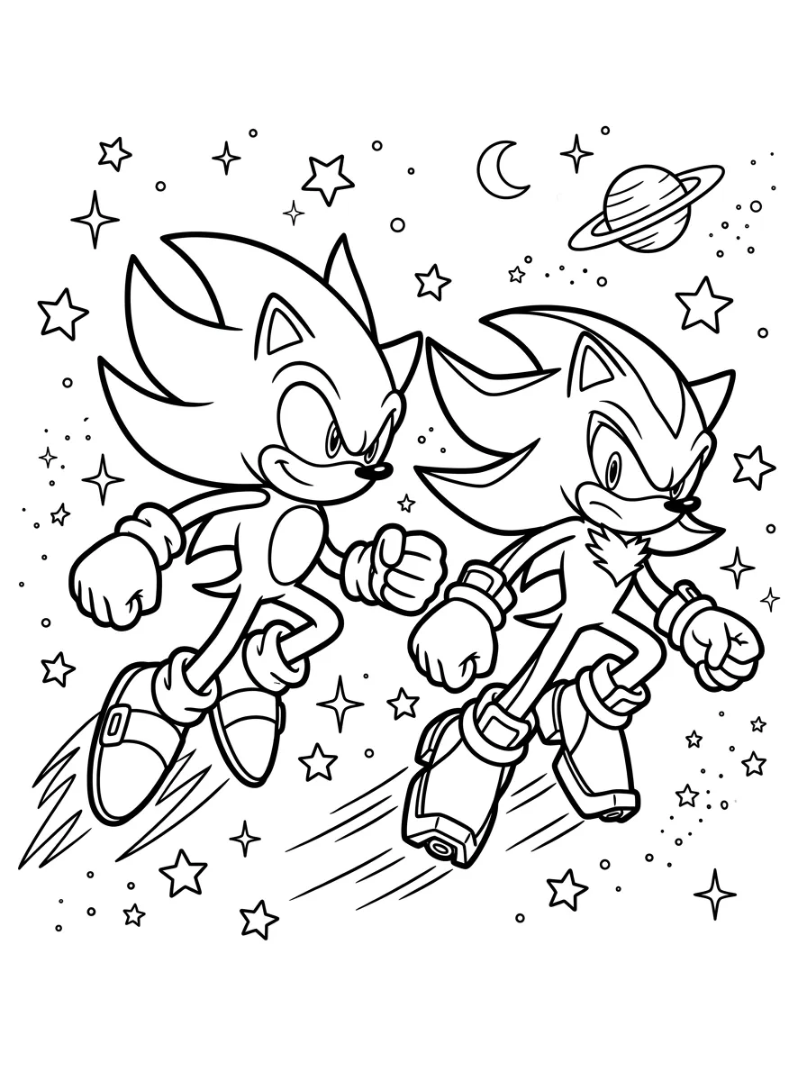 Super Sonic et Super Shadow