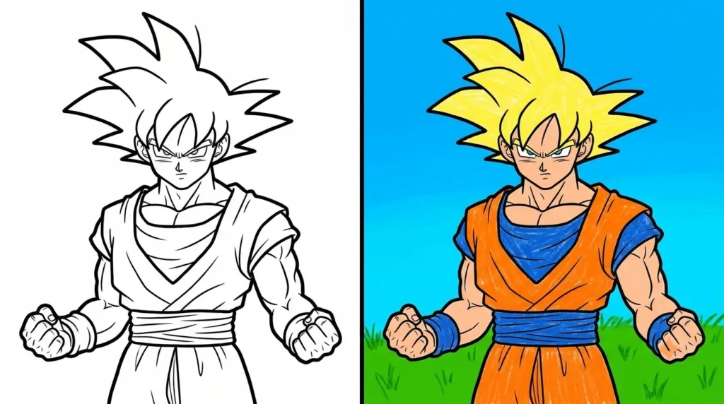 coloriage dragon ball z Coloriage