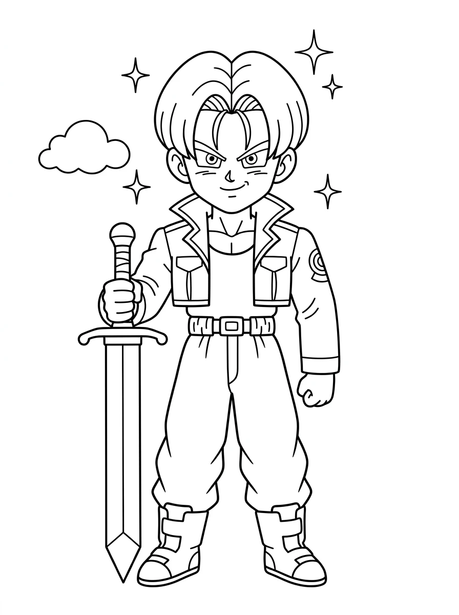 Trunks avec son épée