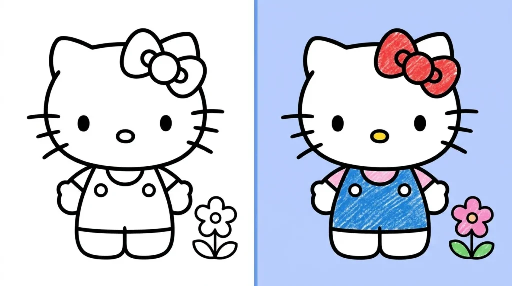 coloriage hello kitty Coloriage