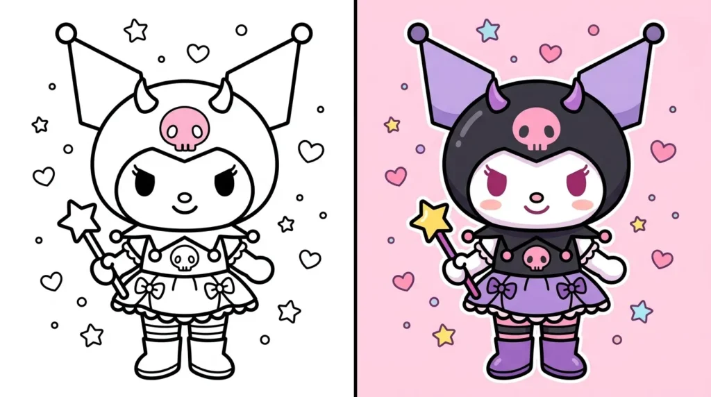 coloriage kuromi Coloriage