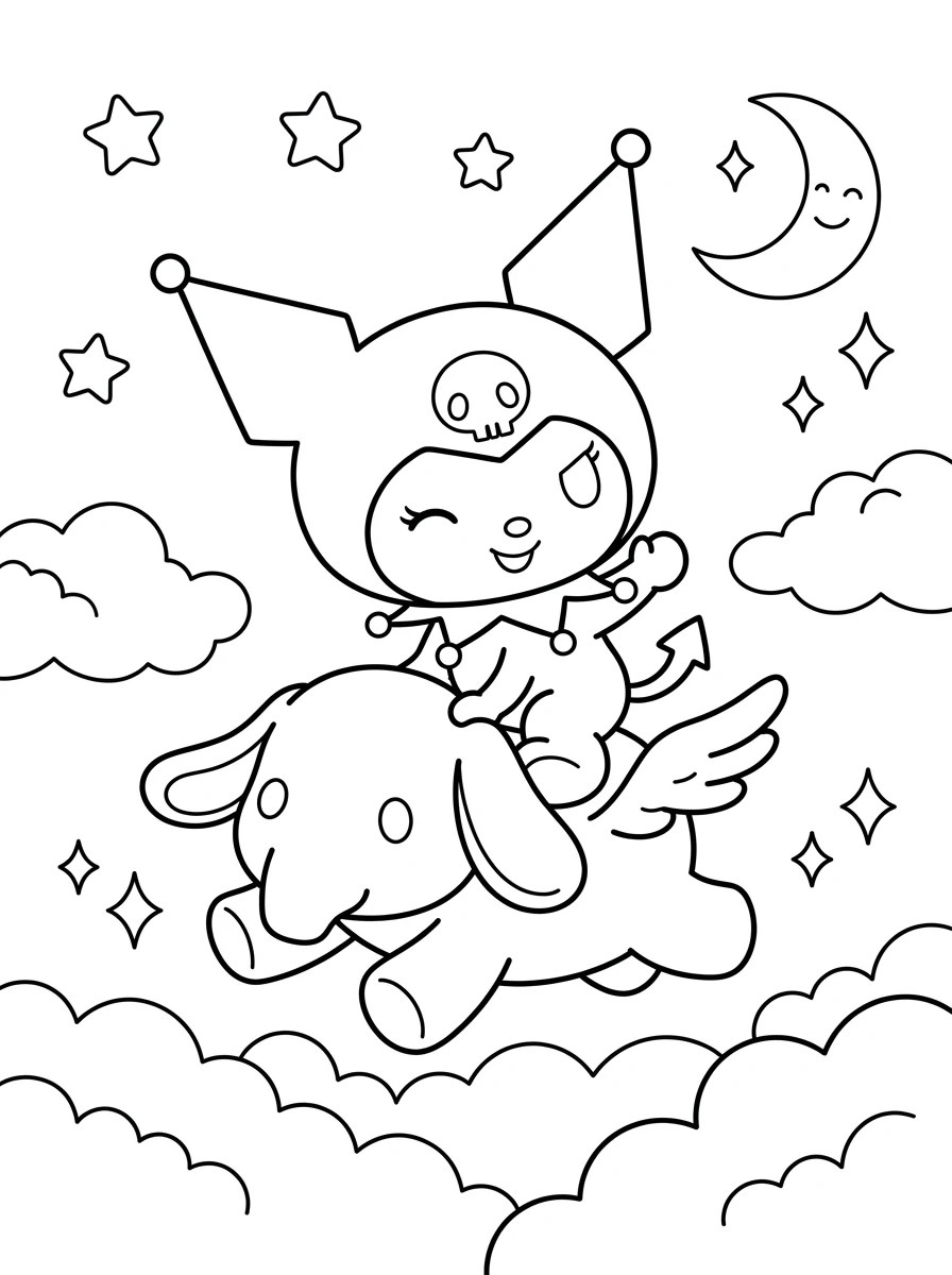 Kuromi volant sur Baku