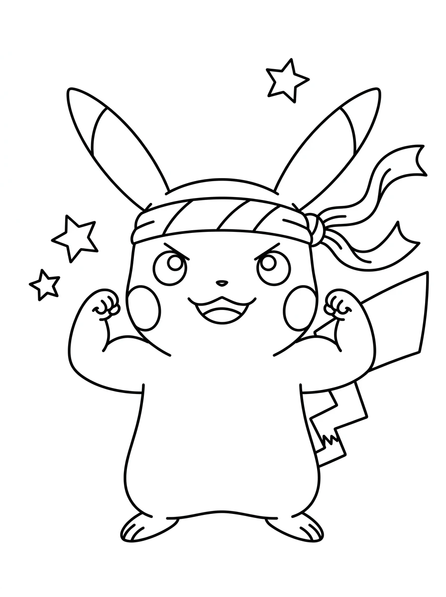 Pikachu bandeau d'entraînement